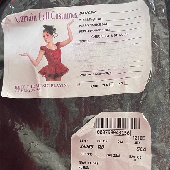 CURTAIN CALL COSTUME Keep the Music Playing Item# 0017 - Picture 3 of 7